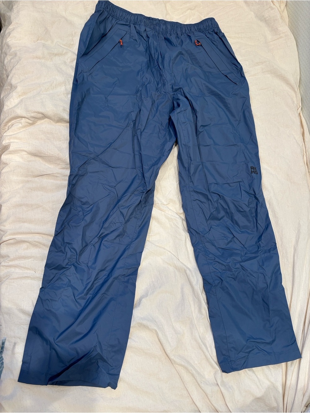 Duluth Women’s AKHG 2.5 Layer Olympic Coast Rain Pants Large 31” inseamBlue NWT
